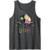 imageWicked Elphaba ampamp Glinda Together Playful Cartoon Style Tank TopDark Heather Grey