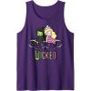 imageWicked Elphaba ampamp Glinda Together Playful Cartoon Style Tank TopPurple