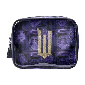 imageConair Makeup Bag Large Double Zip Toiletry and Cosmetic Bag Perfect Size for Use At Home or Travel Double Zip Organizer Shape in BlackWicked Purple
