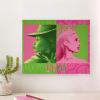 imageIdea Nuova Wicked the Movie Glinda and Elphaba Canvas Wall Art with Embroidery Detail 14quot Wx11 H