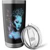 imageWicked For Good Glinda Striking Portrait Stainless Steel Insulated TumblerBlack