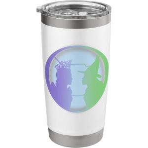 imageWicked For Good Glinda ampamp Elphaba Face to Face Stainless Steel Insulated TumblerWhite