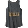 imageWicked For Good Gold Glam Logo Tank TopDark Heather Grey