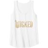 imageWicked For Good Gold Glam Logo Tank TopWhite