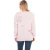 imageWicked Glinda ampamp Elphaba Womens Ladies ampamp Juniors Crewneck Sweatshirt with Embroidery ampamp Chenille Sleeve ampamp Back GraphicsPink