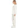 imageWicked Womens Ladies ampamp Juniors OffWhite 2Piece Crewneck ampamp Jogger Set with Screen Print ampamp Iridescent RhinestonesOffwhite