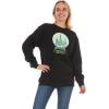 imageWicked womens Wicked Womens Ladies ampamp Juniors Black Crewneck Sweatshirt With Emerald City Vinyl Crystal Ball Glitter PrintBlack