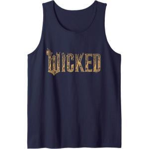 imageWicked For Good Gold Glam Logo Tank TopNavy Blue