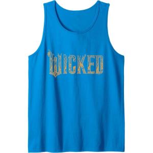imageWicked For Good Gold Glam Logo Tank TopSapphire Blue