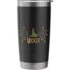 imageWicked Movie Logo Elphaba Hat Floral Stainless Steel Insulated TumblerBlack