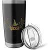 imageWicked Movie Logo Elphaba Hat Floral Stainless Steel Insulated TumblerBlack