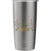 imageWicked Movie Logo Elphaba Hat Floral Stainless Steel Insulated TumblerBrushed Steel