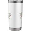 imageWicked Movie Logo Elphaba Hat Floral Stainless Steel Insulated TumblerWhite