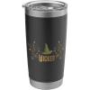 imageWicked Movie Logo Elphaba Hat Floral Stainless Steel Insulated TumblerBlack