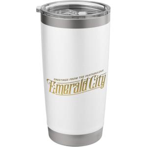 imageWicked Greetings From The Fantabulous Emerald City FampampB Stainless Steel Insulated TumblerWhite