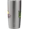imageWicked Elphaba ampamp Glinda Together Playful Cartoon Style Stainless Steel Insulated TumblerBrushed Steel