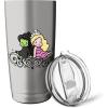 imageWicked Elphaba ampamp Glinda Together Playful Cartoon Style Stainless Steel Insulated TumblerBrushed Steel