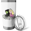 imageWicked Elphaba ampamp Glinda Together Playful Cartoon Style Stainless Steel Insulated TumblerWhite