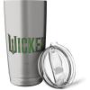 imageWicked Movie Logo Emerald Green Stainless Steel Insulated TumblerBrushed Steel