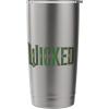 imageWicked Movie Logo Emerald Green Stainless Steel Insulated TumblerBrushed Steel