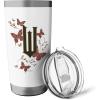 imageWicked Movie Logo W Butterfly Stainless Steel Insulated TumblerWhite