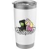 imageWicked Elphaba ampamp Glinda Together Playful Cartoon Style Stainless Steel Insulated TumblerWhite