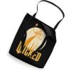 imageWicked For Good Glinda Gold Silhouette Front And Back Tote Bag