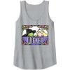 imageWicked Elphaba ampamp Glinda Peaking Playful Cartoon Style Tank TopHeather Grey