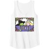 imageWicked Elphaba ampamp Glinda Peaking Playful Cartoon Style Tank TopWhite