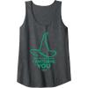imageWicked For Good Elphaba Watchful Hat Tank TopDark Heather Grey