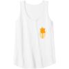 imageWicked For Good Glinda Gold Silhouette Front And Back Tank TopWhite