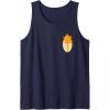 imageWicked For Good Glinda Gold Silhouette Front And Back Tank TopNavy Blue