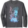 imageWicked For Good Glinda Striking Portrait Long Sleeve TShirtDark Heather Grey