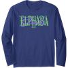 imageWicked For Good Glinda and Elphaba Name Overlay Long Sleeve TShirtNavy Blue