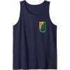 imageWicked For Good Patchwork Logo Front And Back Tank TopNavy Blue