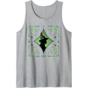 imageWicked Elphaba Enchanted Brooms Silhouette Tank TopHeather Grey