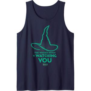 imageWicked For Good Elphaba Watchful Hat Tank TopNavy Blue