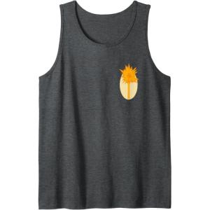 imageWicked For Good Glinda Gold Silhouette Front And Back Tank TopDark Heather Grey