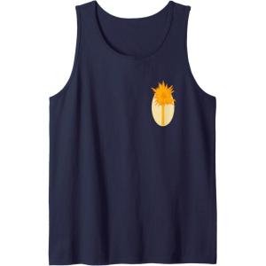 imageWicked For Good Glinda Gold Silhouette Front And Back Tank TopNavy Blue