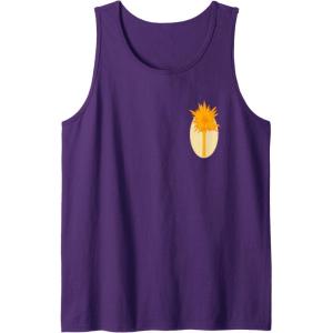 imageWicked For Good Glinda Gold Silhouette Front And Back Tank TopPurple