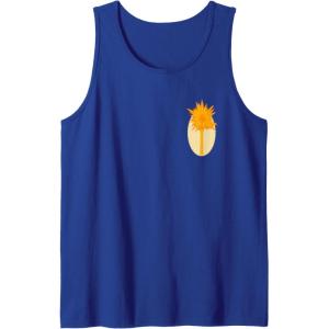imageWicked For Good Glinda Gold Silhouette Front And Back Tank TopRoyal Blue