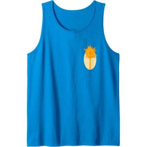 imageWicked For Good Glinda Gold Silhouette Front And Back Tank TopSapphire Blue