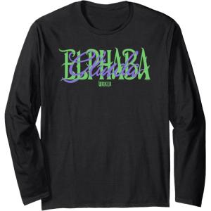 imageWicked For Good Glinda and Elphaba Name Overlay Long Sleeve TShirtBlack