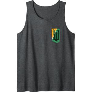 imageWicked For Good Patchwork Logo Front And Back Tank TopDark Heather Grey