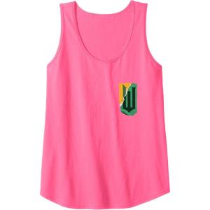 imageWicked For Good Patchwork Logo Front And Back Tank TopNeon Pink