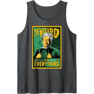 imageWicked For Good Wizard Sees Everything Tank TopDark Heather Grey