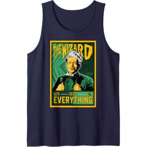 imageWicked For Good Wizard Sees Everything Tank TopNavy Blue