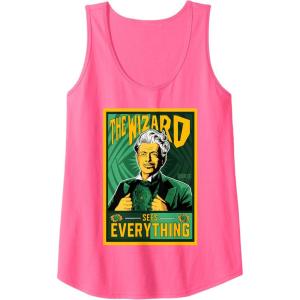imageWicked For Good Wizard Sees Everything Tank TopNeon Pink