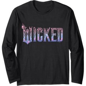 imageWicked for Good Glinda Elegant Logo Long Sleeve TShirtBlack