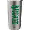image:imageWicked For Good Fractured Green Logo Stainless Steel Insulated TumblerBrushed Steel